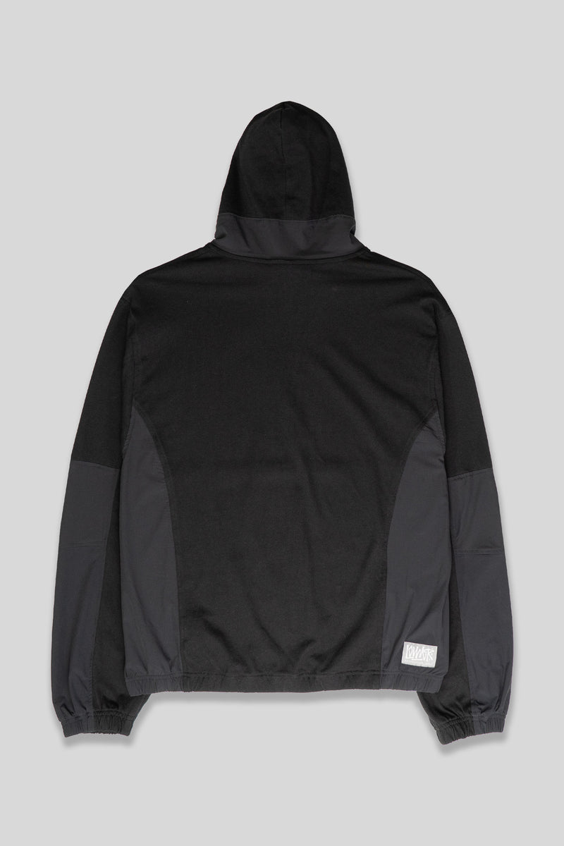 Panel 1/4 Zip Hood - Bones